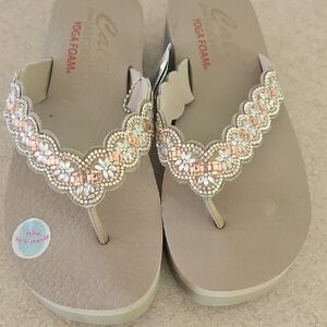 Cali Sketchers Embellished Sandals